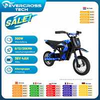 EVERCROSS TECH children's electric Motorbike EV12M-motor 300W, Max speed 25 km/h, autonomy 15 km, 12-inch tires