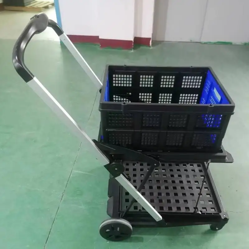 

Luxury Heavy Duty Folding Trolley Folding Shopping Cart With Wheels