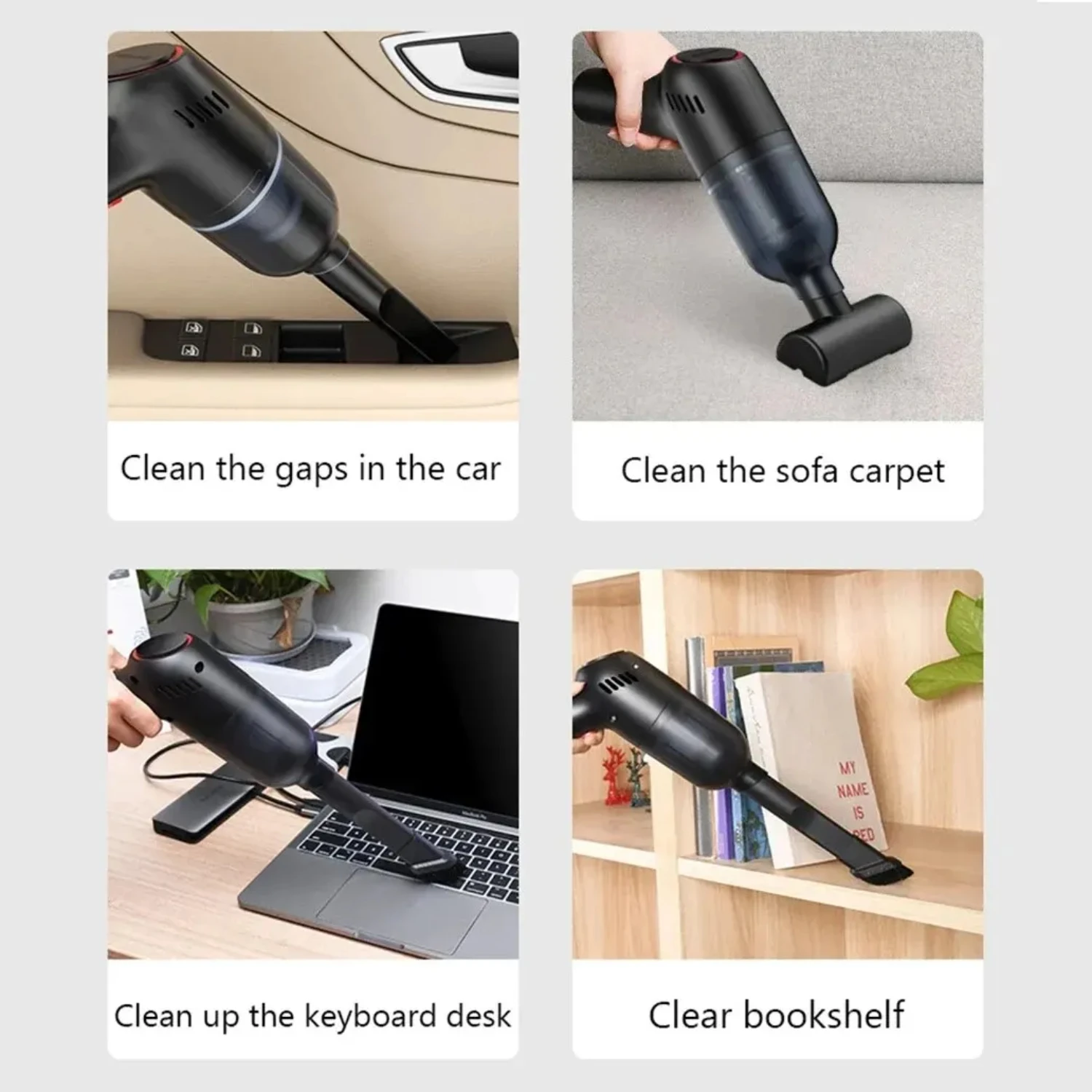 Wireless Car Vacuum Cleaner Handheld Mini 8000pa High Suction Rechargeable Wet Dry Cleaning