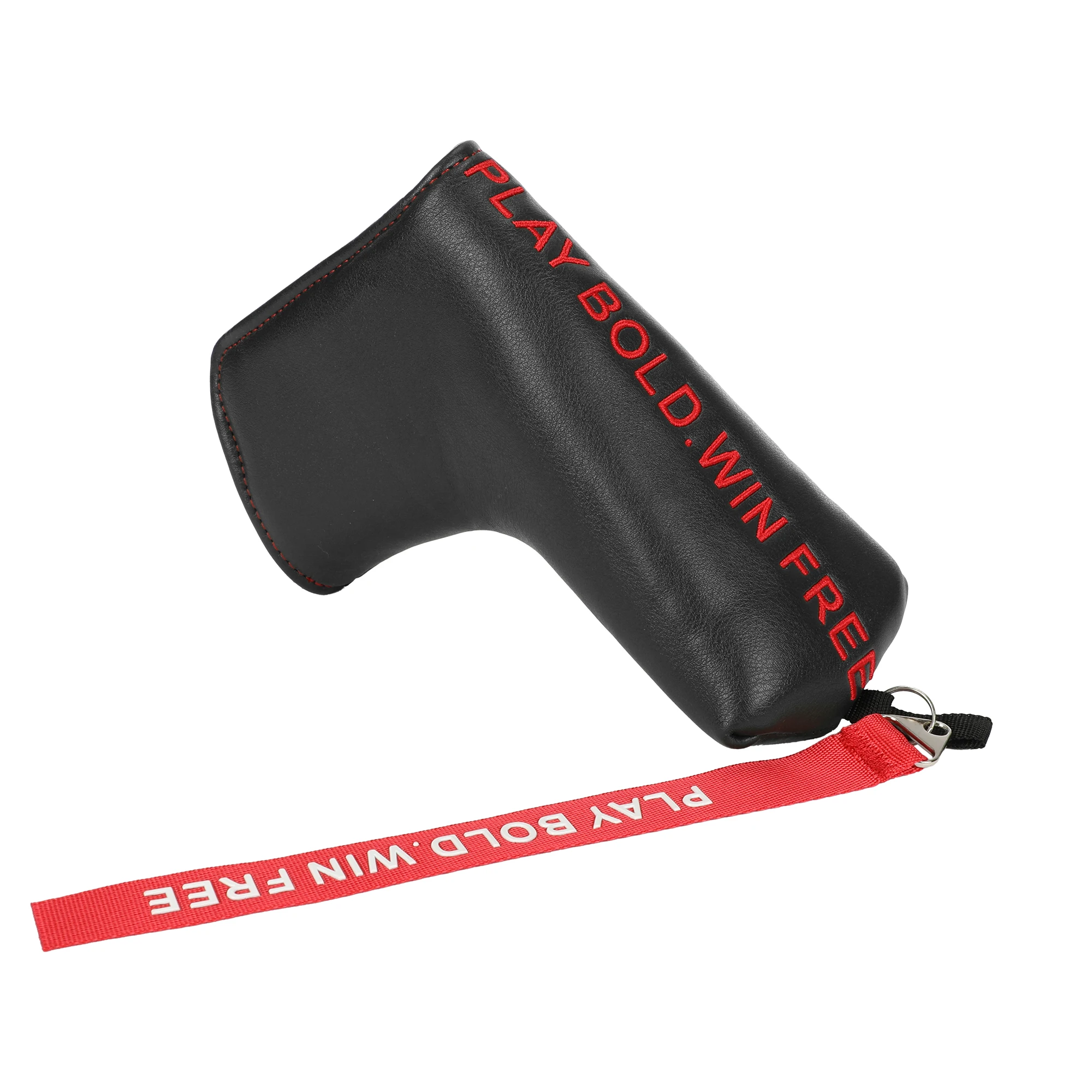 

Чехол для головки клюшки для гольфа, 1 шт., прочный, из искусственной кожи, с магнитной застежкой, черный, красный цвет, подходит для большинства моделей.