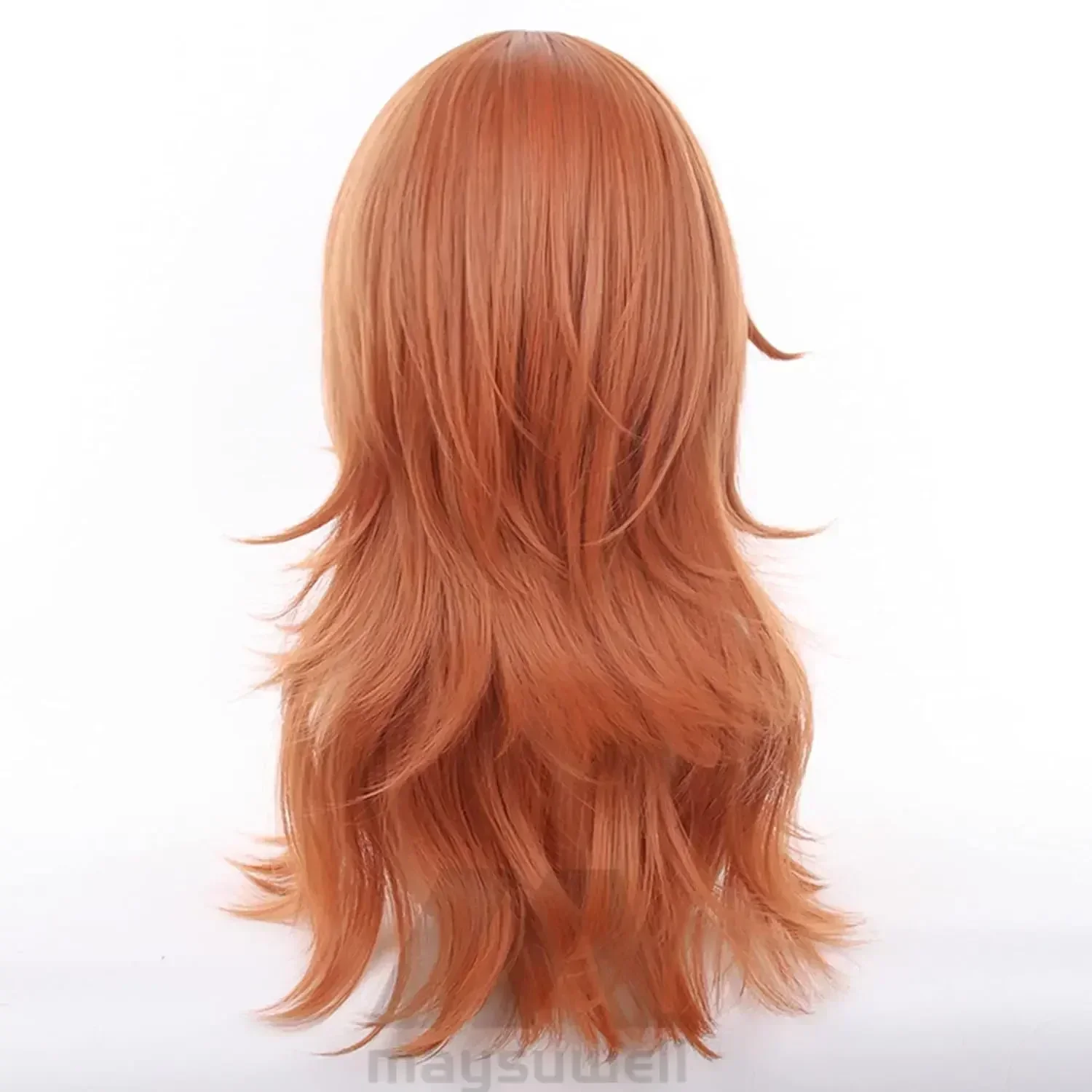 Angel Devil for Chainsaw Man Bangs Long Orange Brown Cosplay Wigs Halloween Costume Party AdultHair Wig view 5