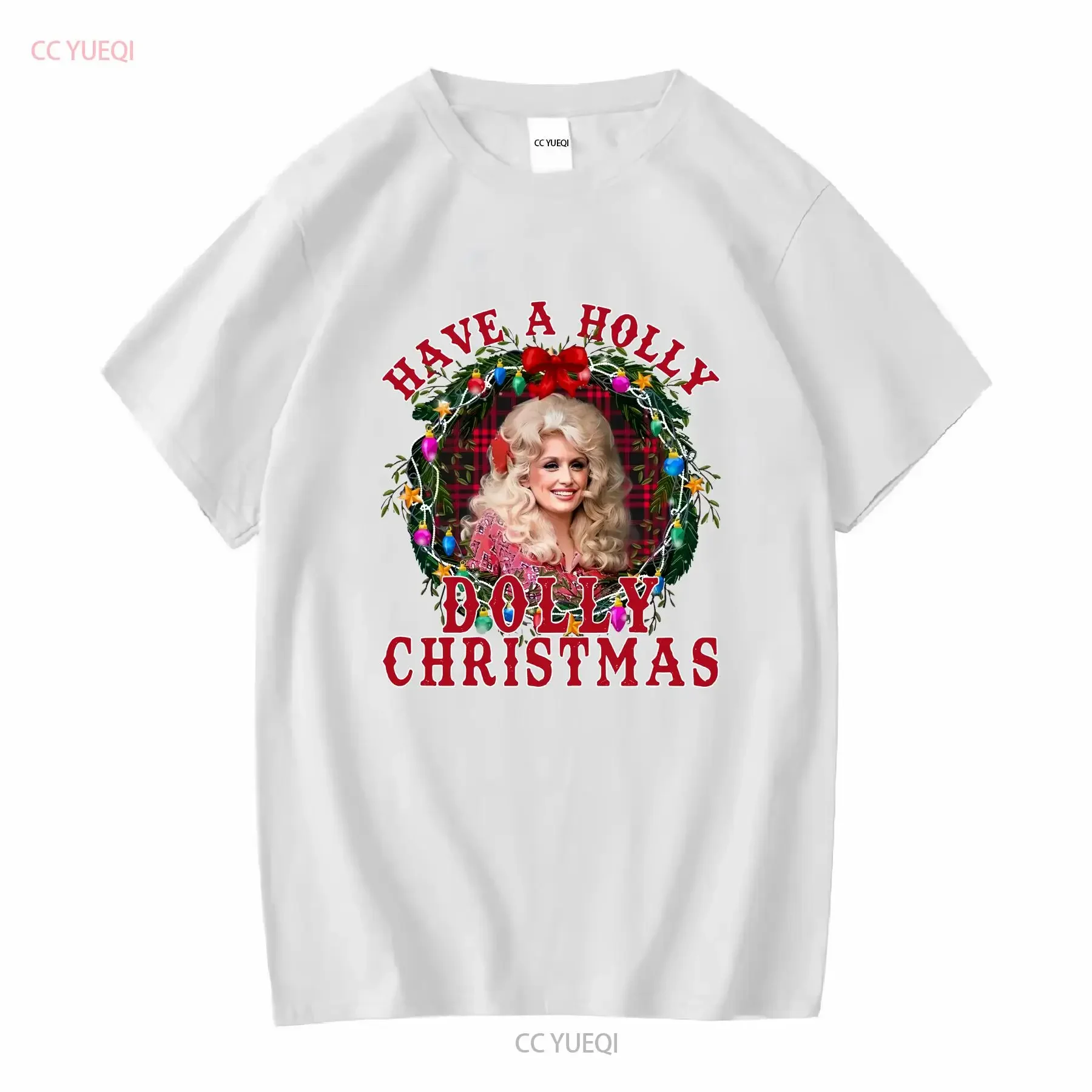 SALE _Have A Holly Dolly Christmas T Shirt Parton SweaT vintage Washed Comfortable Casual streetwear designer clothes graphic image 4