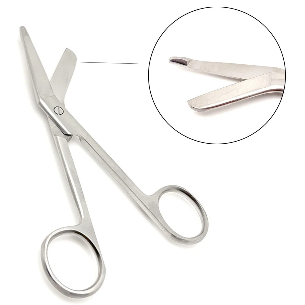 Стоматологические хирургические ножницы 14 см - ножницы для бинтов Lister из нержавеющей стали для прецизионной резки, медицинская первая помощь