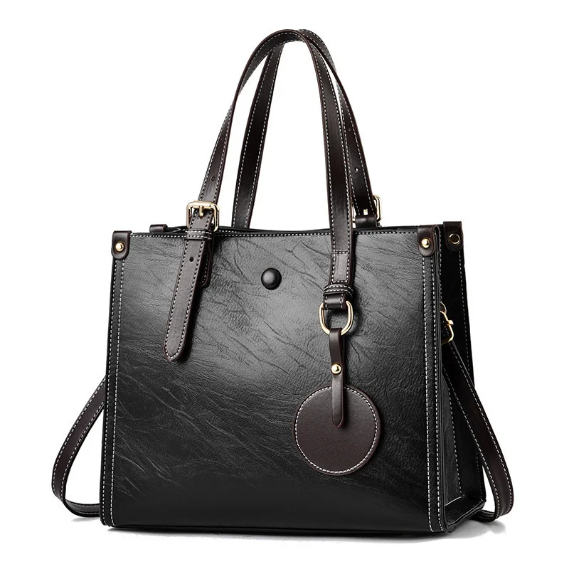 

Tote Bag Trendy Casual Large Capacity Fashion Shoulder Bag Crossbody Bag for Autumn Winter Soft Polyester Lining Neutral Minimal