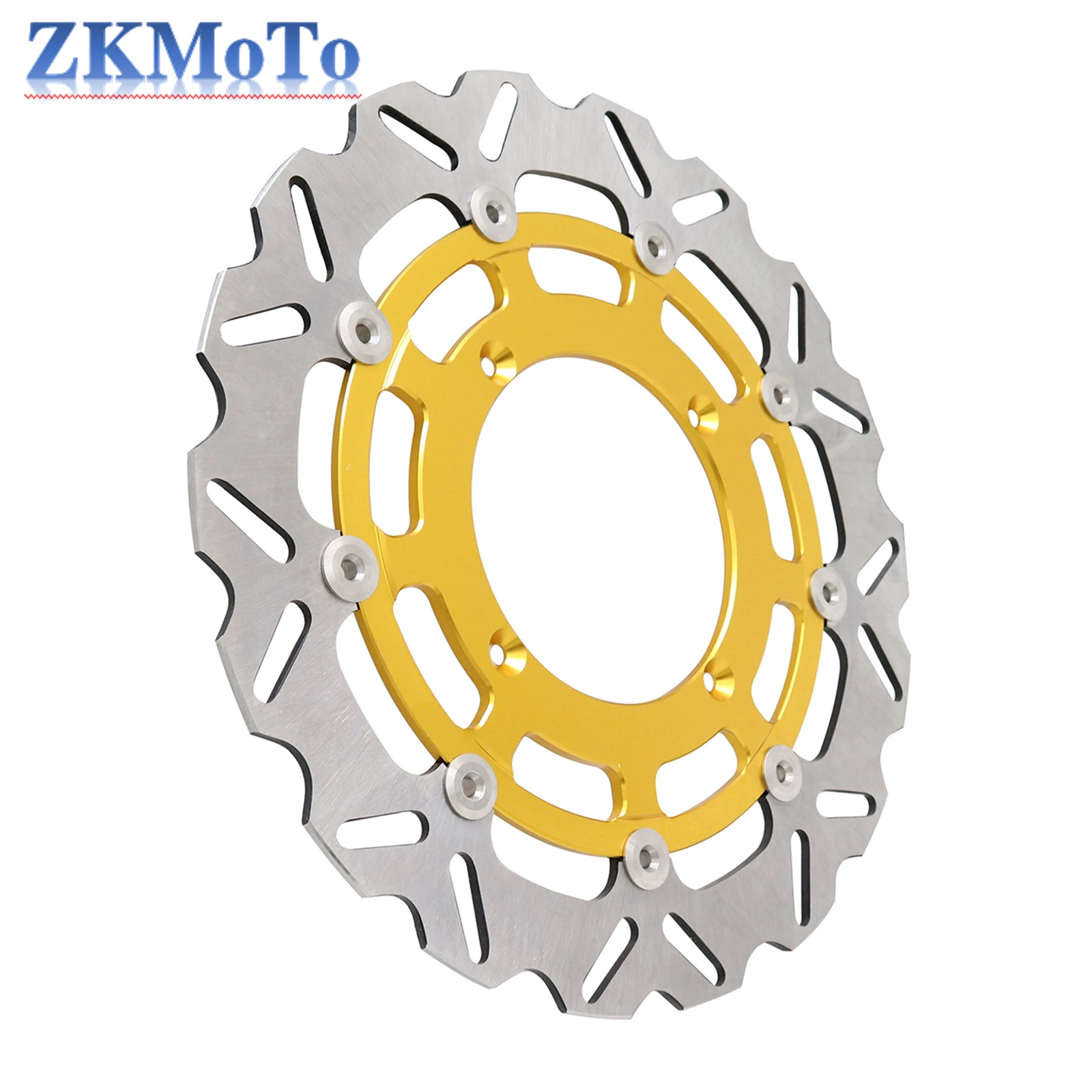 Motorcycle Aluminum 320MM Front Floating Brake Disc Rotor Adaptor For SUZUKI RMZ250 2007-2021 RMZ450 2005-2021 RMX450Z 2010-2019