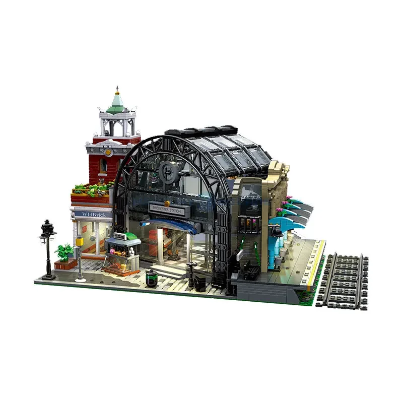 

The Meeting Point MOC 89154 Ideas Buliding Bricks House Modular Medieval Architecture Model Blocks Toys Gifts For Children