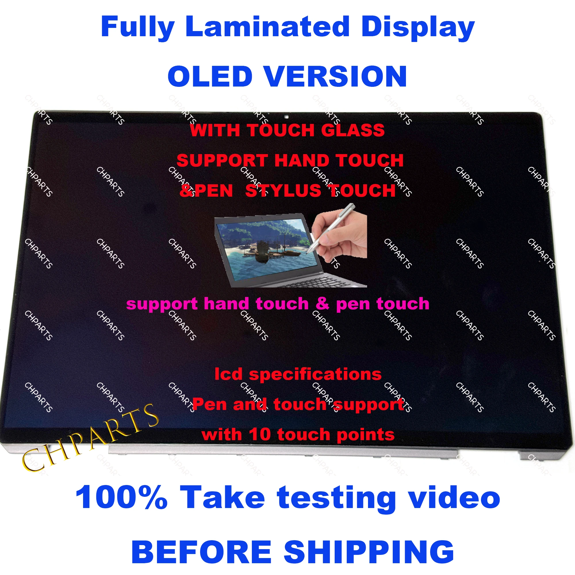 16' OLED ATNA60YV01 for HP Spectre X360 16-F 16t-F 2-in-1 LCD Touch Screen Replacement Assembly M83491-001 Display Panel