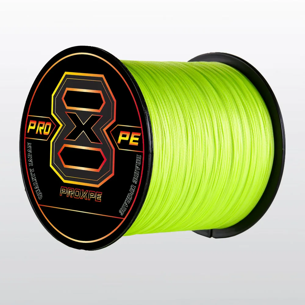 

PROXPE X8 Strands Braided Pe Fishing Line Multifilament 300M 500M 1000M Carp Japanese Wire Fly Sea Saltwater Durable Accessories