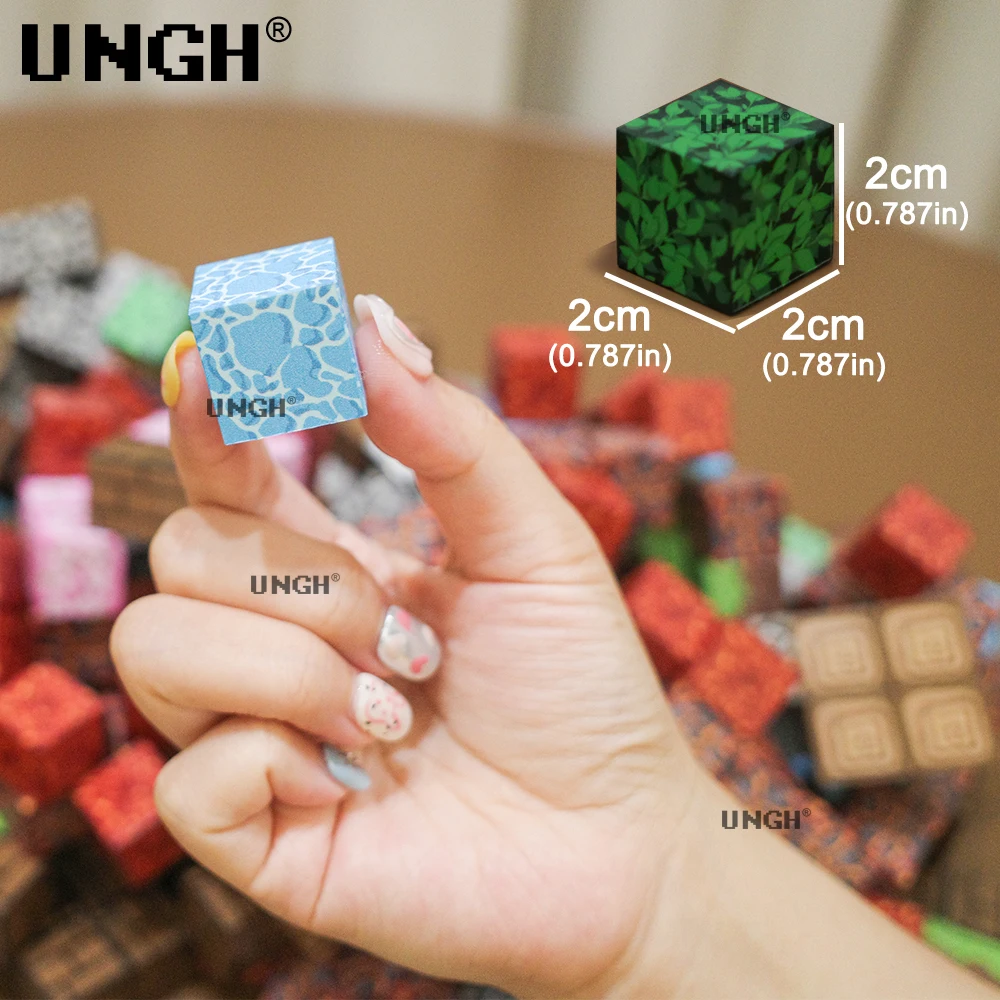 UNGH 100-400 pièces bloc magnétique figurines poupée homme bloc de Construction aimant Puzzle jouet ensemble de Construction tige Construction bricolage jouet cadeaux