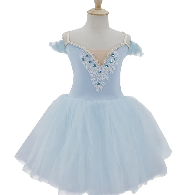 

New Ballet Tutu Skirt Children White Swan Lake Dance Performance Costumes Beauty Dance Clothing