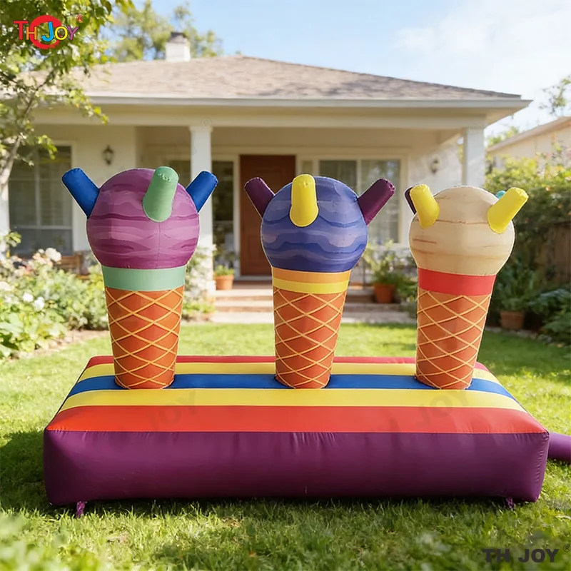 

Интерактивная надувная игра-кольцеброс «Мороженое» для карнавала