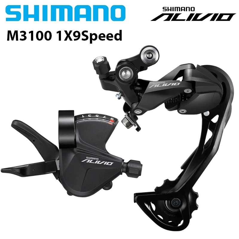 SHIMANO Alivio M3100 M4000 9Speed SL M3100 SHIFT LEVER RD M3100 SGS REAR DERAILLEUR 9 Speed 9S Nowy model m4000 Dowel 9v