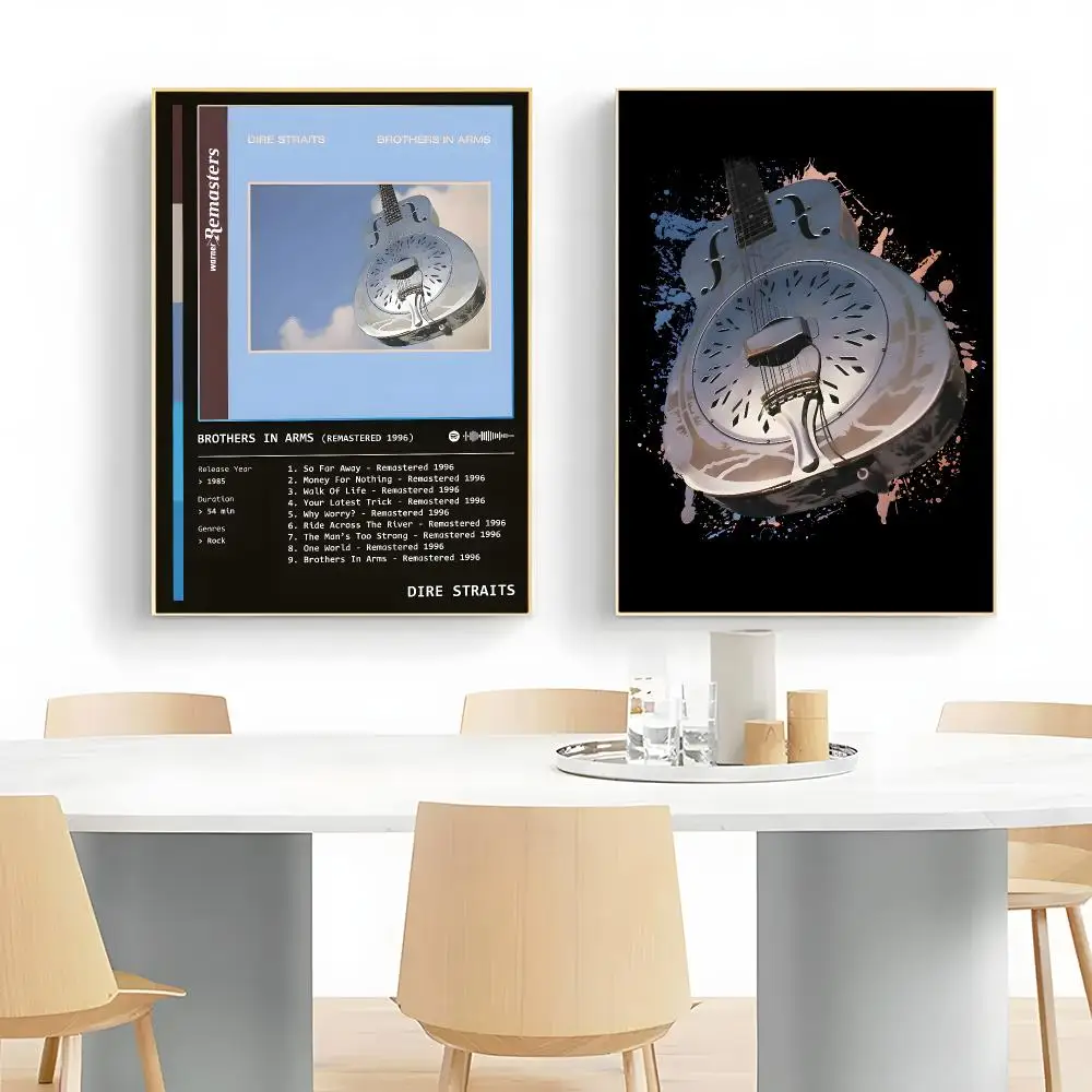 Legendary British Rock Band Dire Straits Poster Wall Art Print Decorative Mural Home Decor Gift Unframed