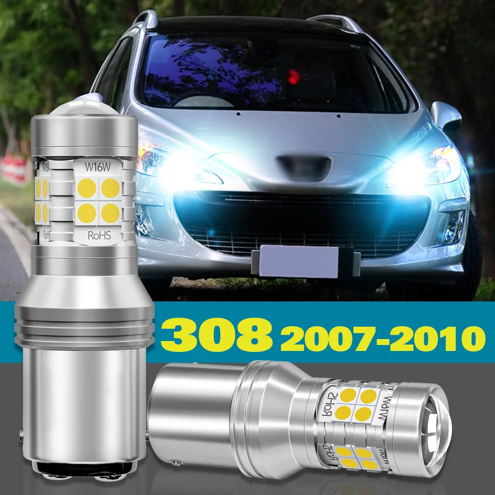 

Daytime Running Light DRL For Peugeot 308 I Accessories 2007 2008 2009 2010 2pcs LED Lamp