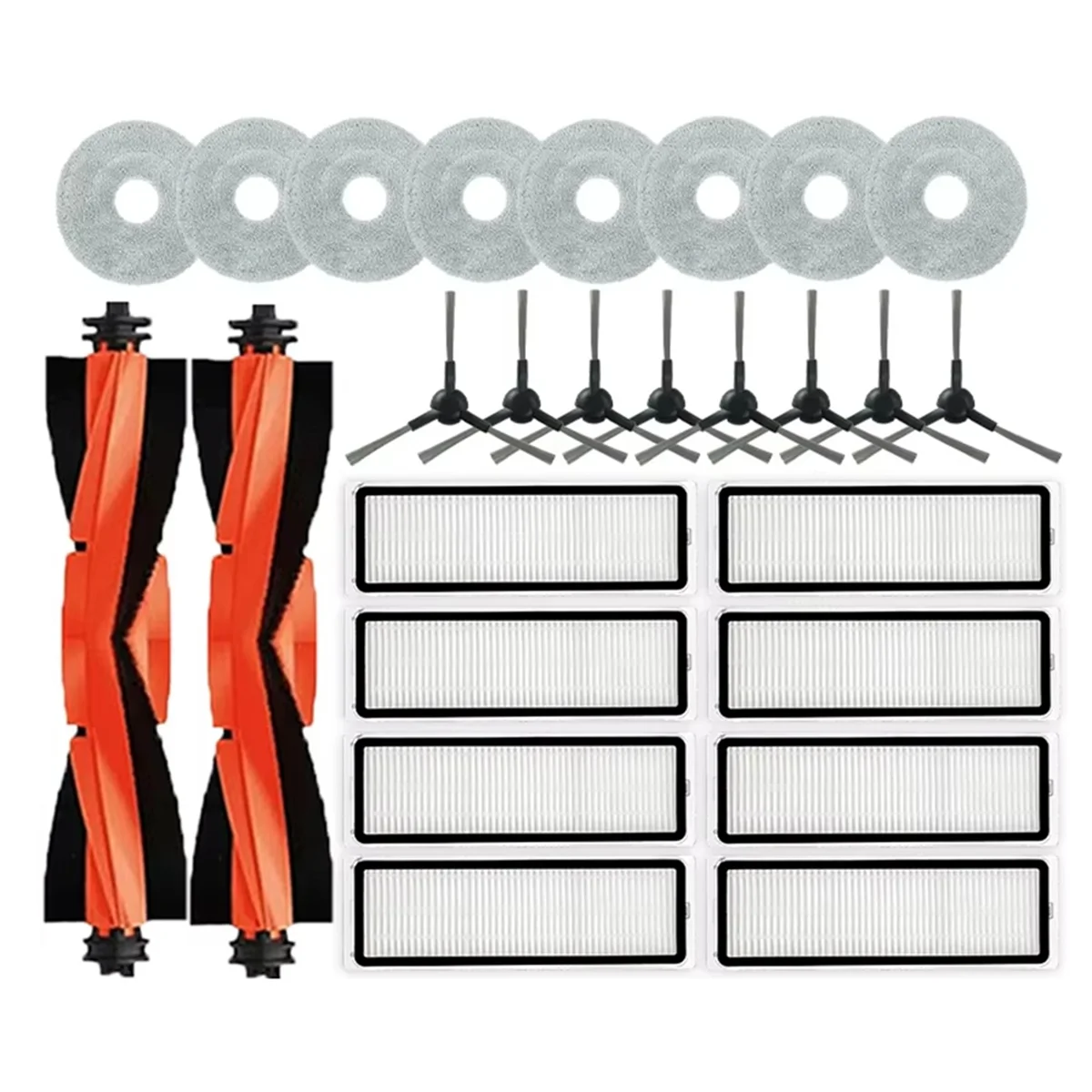 Совместим с роботом-пылесосом S20+/S10 Plus/B108GL/B108CN B113CN Запчасти Аксессуары Фильтр Основная боковая щетка Швабра