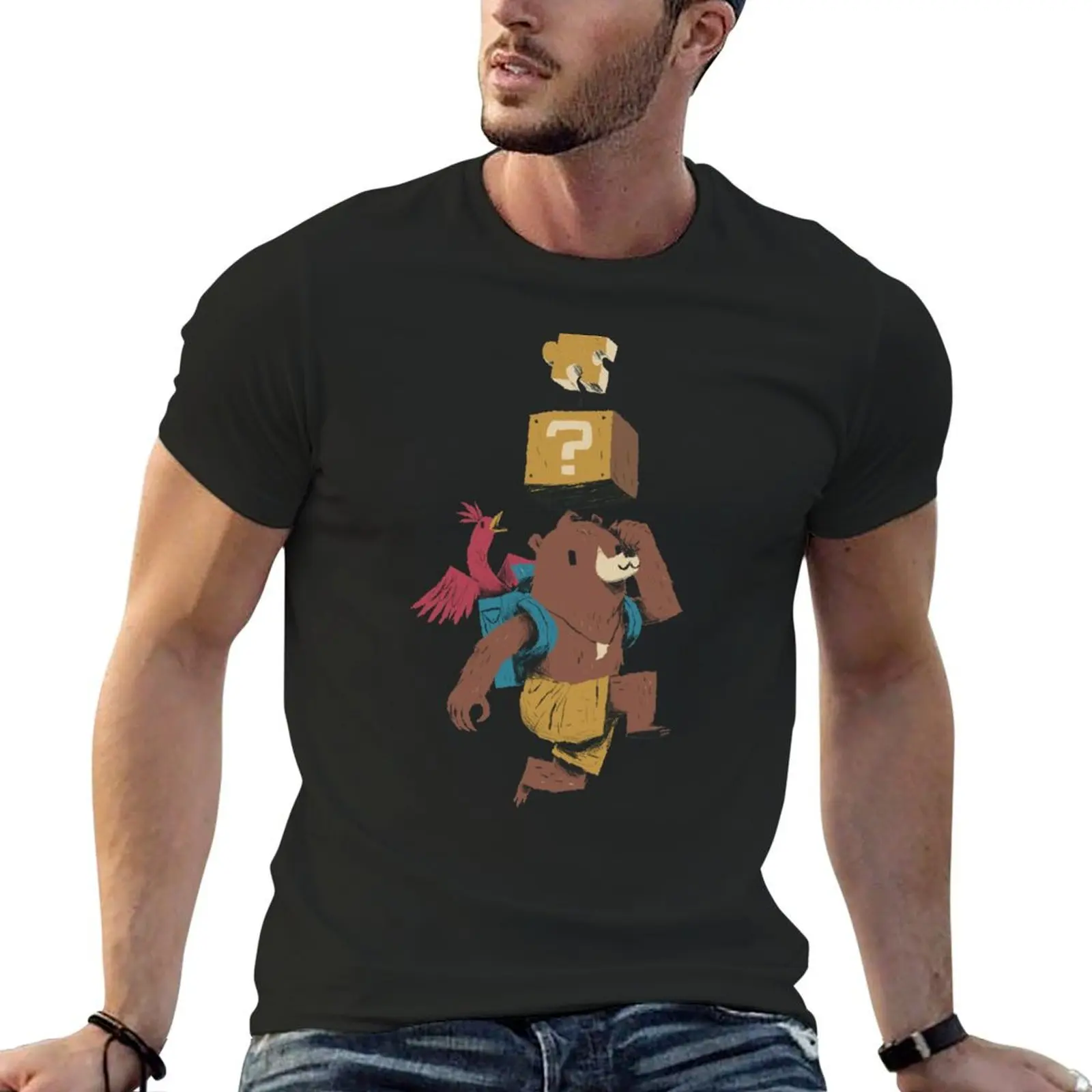 banjo block T-Shirt man clothes cheap stuff luxury clothes men