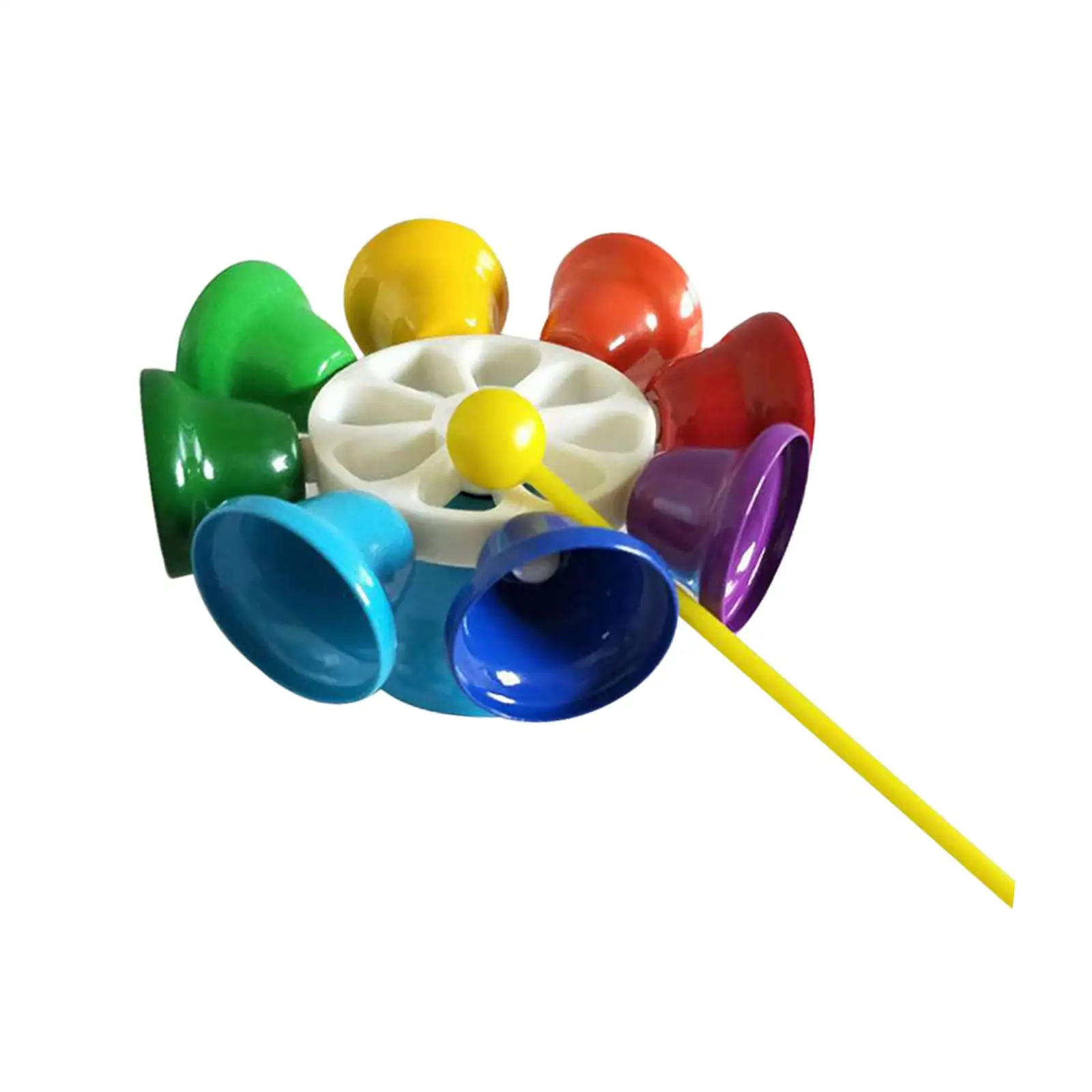 8 Note Hand Bell Musical Toy for Kids with Mallet and Sensory Features