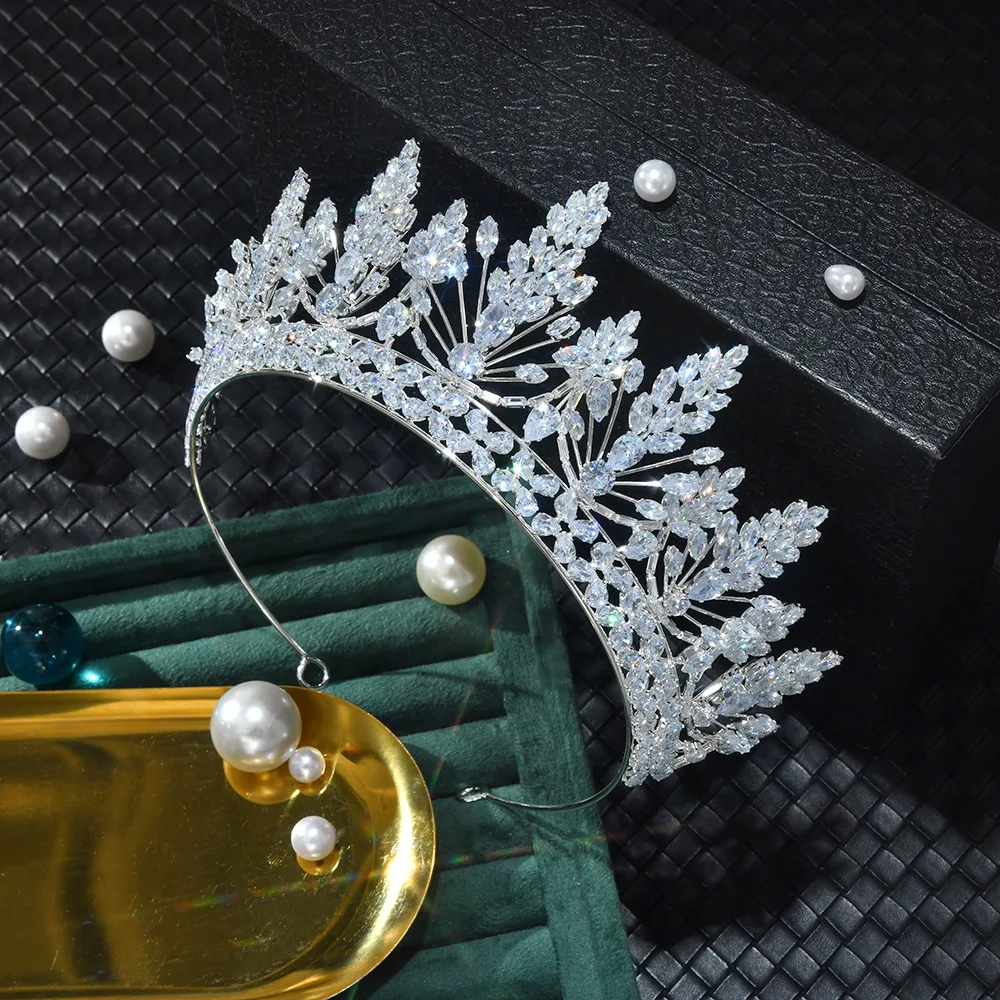

Хрустальные короны для королевы, свадебные аксессуары для волос, свадебная тиара принцессы, корона для женщин, вечерние украшения для выпускного вечера невесты, головной убор