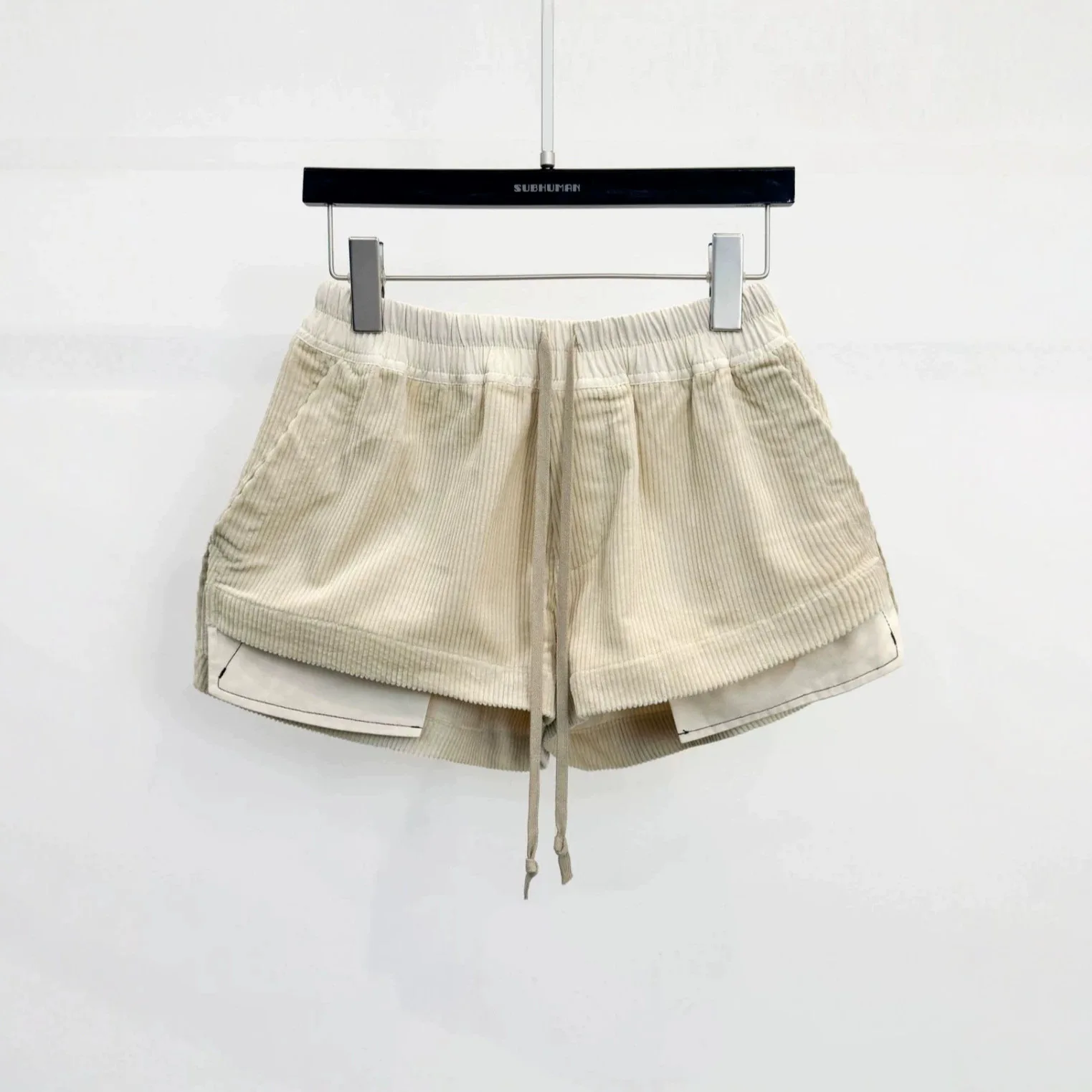 High Street Dark Style Drawstring Elastic Flowy Elegant Women Shorts Daily Commute Casual Wear Women's Clothing