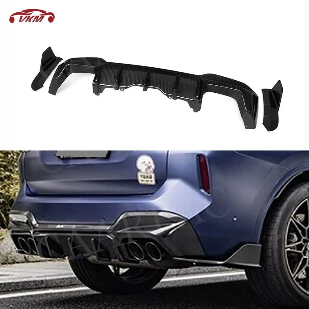 

Dry Carbon Fiber Rear Bumper Diffuser Spoiler Side Flaps Splitters FRP Bumper Guard Protector Accessories for BMW X3M F97 2022+