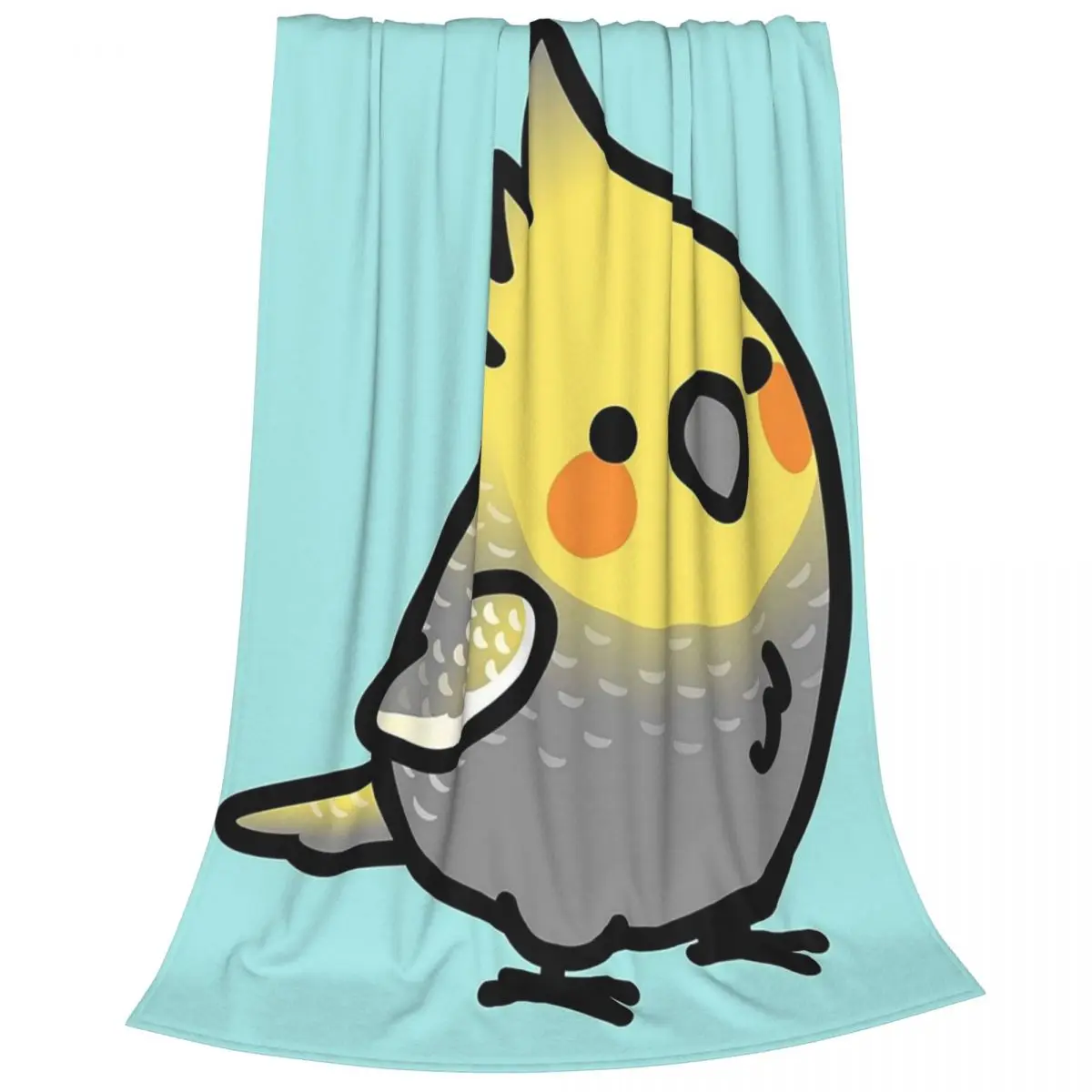 Chubby Pearl Cockatiel Blanket Flannel Lightweight Sofa Throw Blankets For Couch Bedding Travel Throws Bedspread Quilt