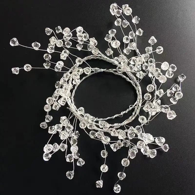 1,2 m acryl kristal kralen gordijn bruiloft hotel decoratie parelketting hangende rotan verjaardag decoratie feestartikelen