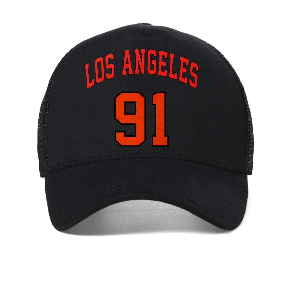 

Los Angeles 91 baseball Cap Street Hip Hop Harajuku caps For Women Men outdoor ountaineering hat Breathable mesh snapback hats