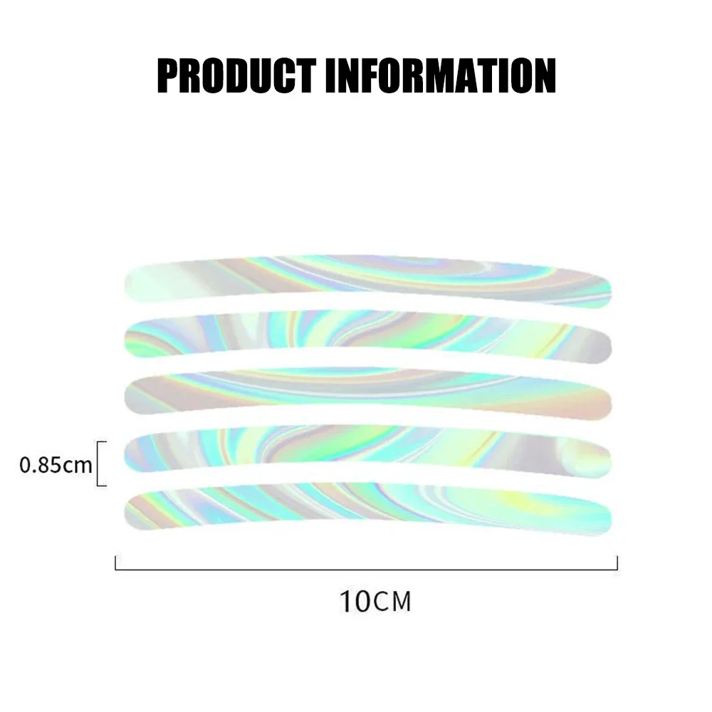 เลเซอร์ล้อ Hub สติกเกอร์รถจักรยานยนต์จักรยานตกแต่งแถบสะท้อนแสงเรืองแสงความปลอดภัยสะท้อนแสงเทป