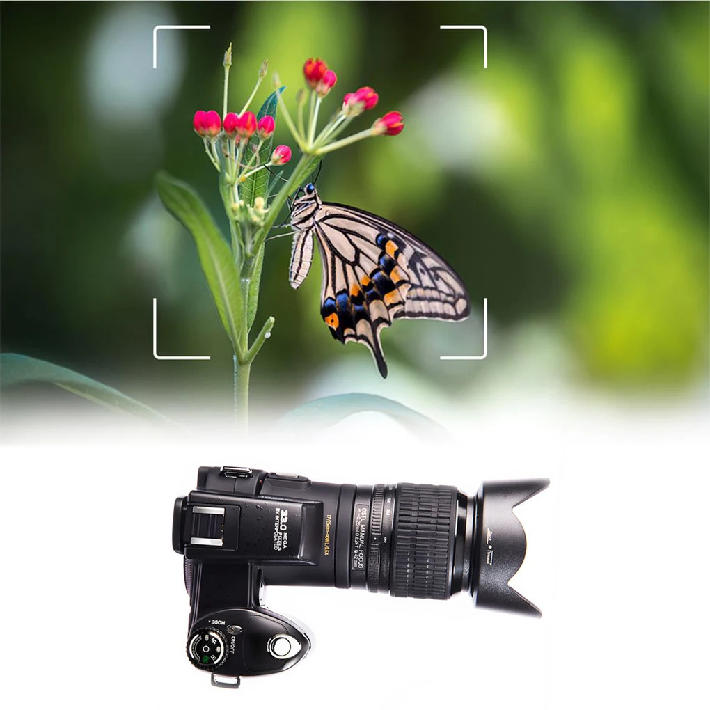 

Full HD 1080P Dslr Camera With 3.0’’ LTPS 8X Digital Zoom 24X Optical Zoom 33MP Digital Camera D7200