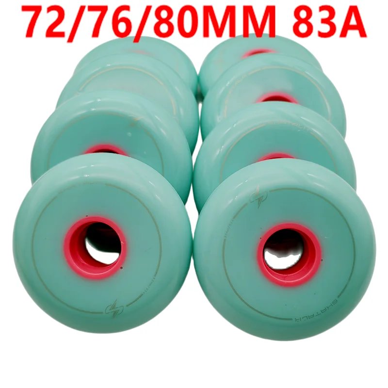 

free shipping roller skate wheel 72 mm 76 mm 80 mm 83 A 90% responce green diamond