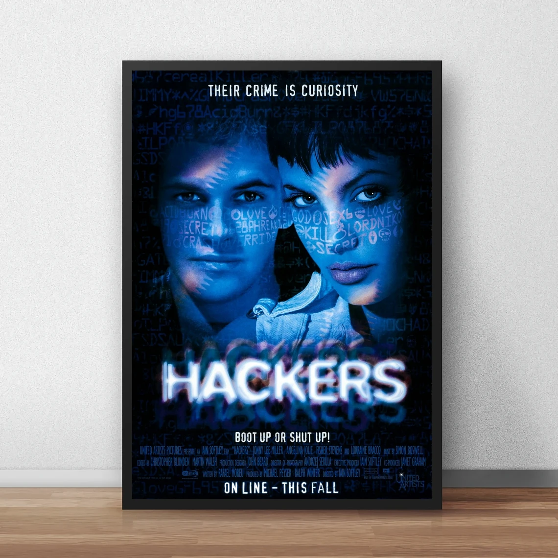 Hackers Movie Poster HD Printable Canvas Art Print Home Decor Wall Painting ( No Frame )