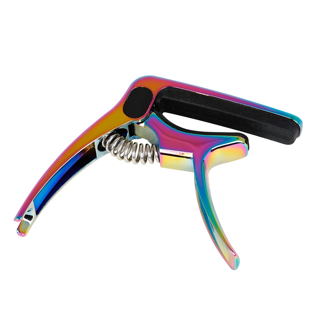 1 مجموعة معدن الصلب الغيتار كابو ساندي كليب للإفراج السريع إعادة تحديد المواقع دائم ضبط ملحق المحمولة المشبك متعددة الوظائف