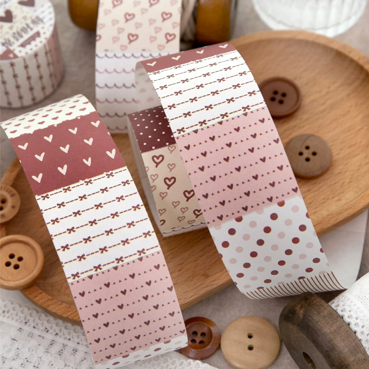 Morning Rain Writable Label Stickers Journal Tape High-Value Ins-Style Colorful Polka Dot Grid Striped Sticky Notes Stickers