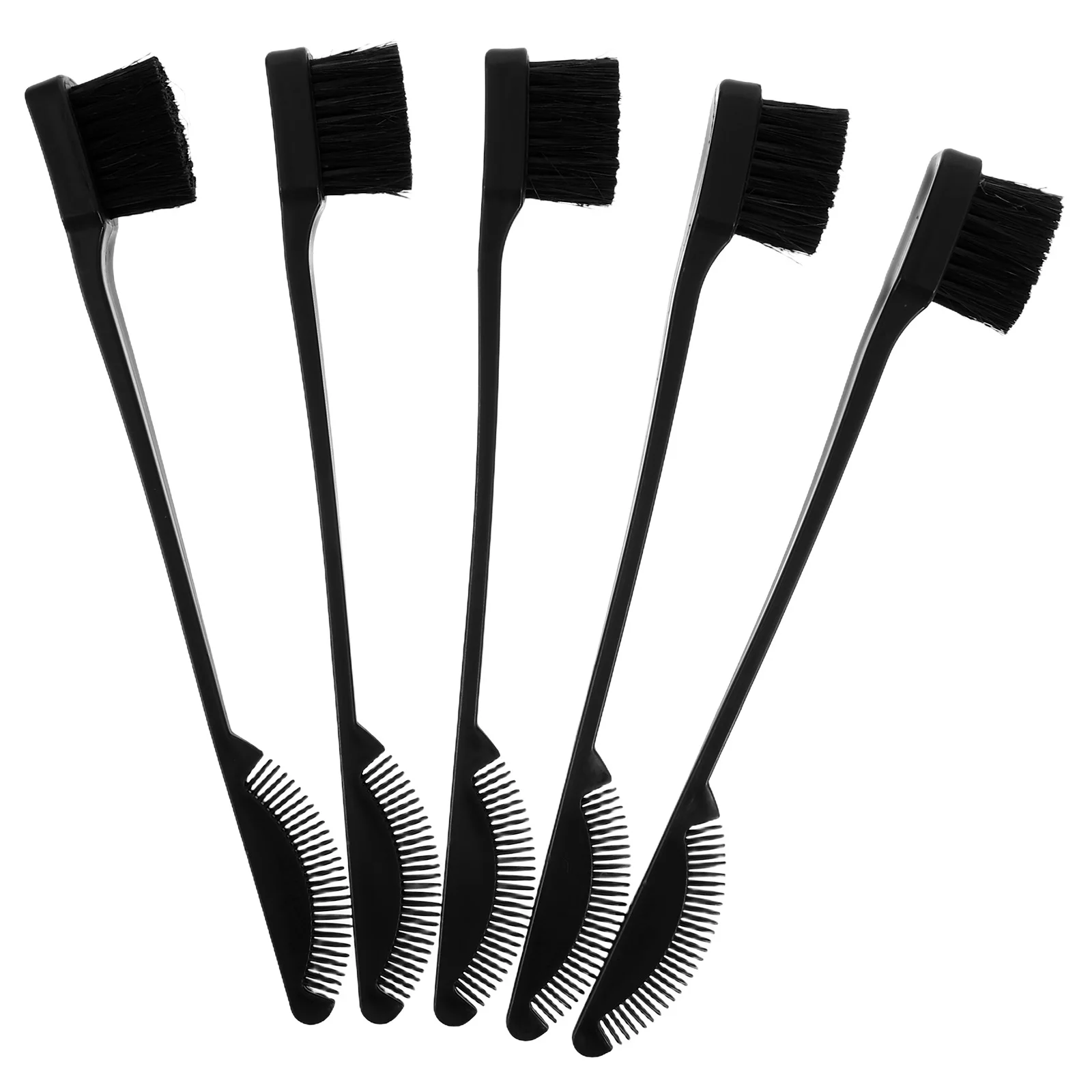 5 Pcs Double-ended Makeup Brush Eye Brow Comb for Women Lash Eyelash Powder Hairbrush Mustache Edge