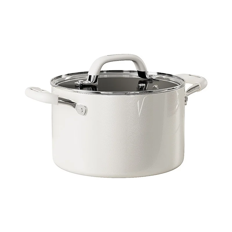 

LH Double Titanium Soup Pot Household Ceramic Glaze Non-Stick Pot Multifunctional Binaural Soup Pot