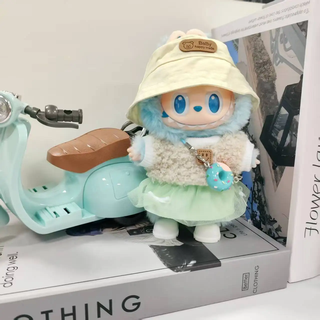 Ubranka dla mini lalek, akcesoria dla koreańskich idolów Kpop Exo, pasujące na lalki Labubu Idol 15-17 cm, bawełniany strój wymienny dla lalek 10cm, prezent odzieżowy.