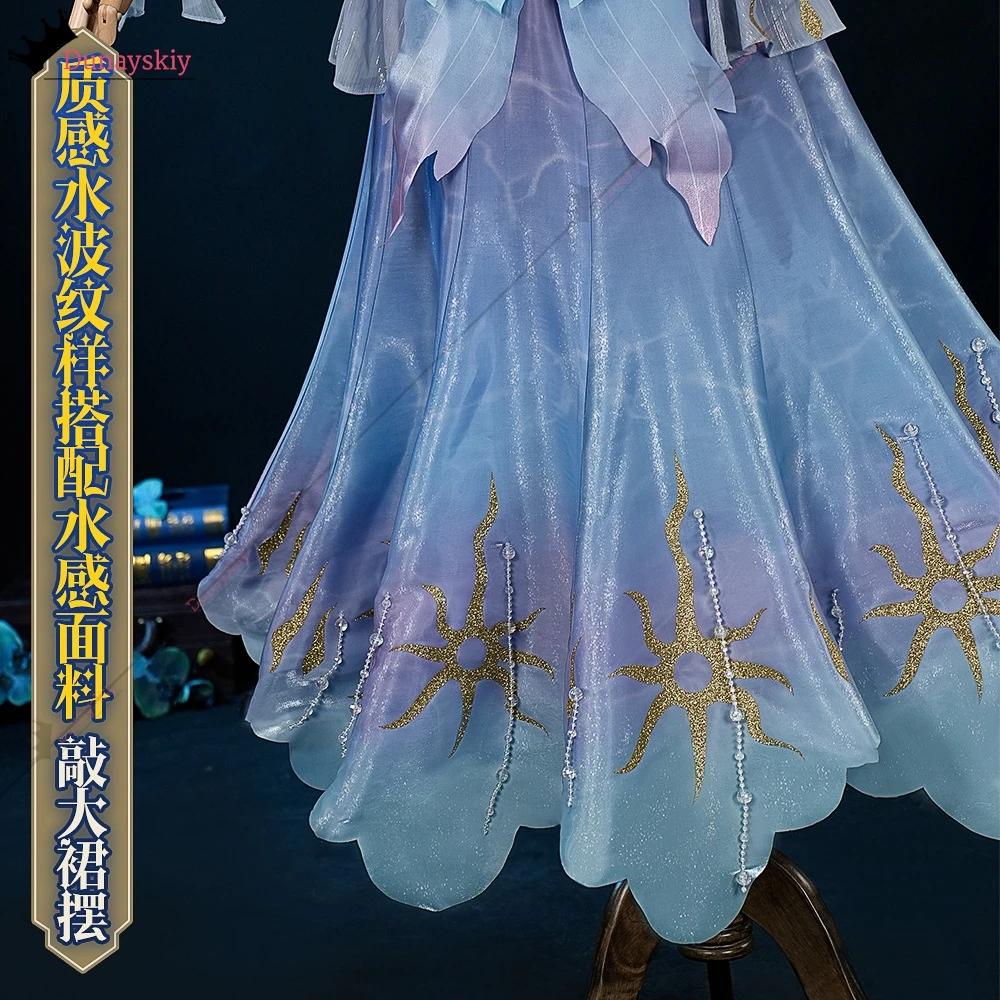 Костюм для косплея Grace The Weeping Goddess, игровая идентичность V, одежда, головные уборы, парик и аксессуары, полный комплект PlayRole, аниме, праздничная одежда