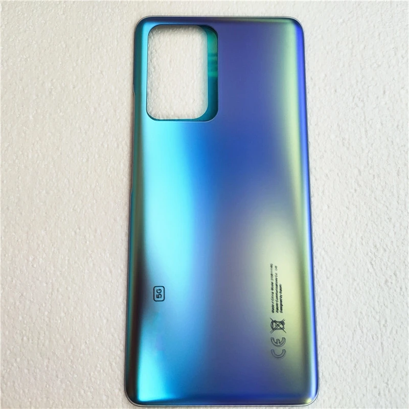 Boîtier pour Xiaomi Mi 11T/ata 11T Pro 5G, couvercle de batterie en verre, réparation, porte arrière, coque arrière + logo adhésif