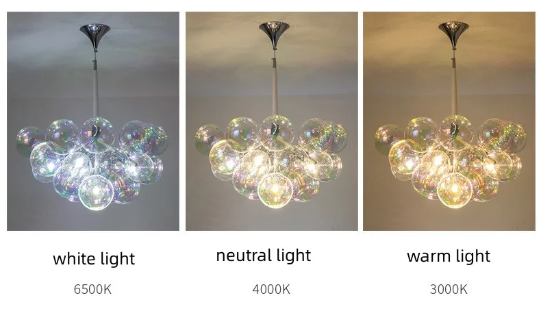 Nordic Glass Globe LED E27 Pendant Lights