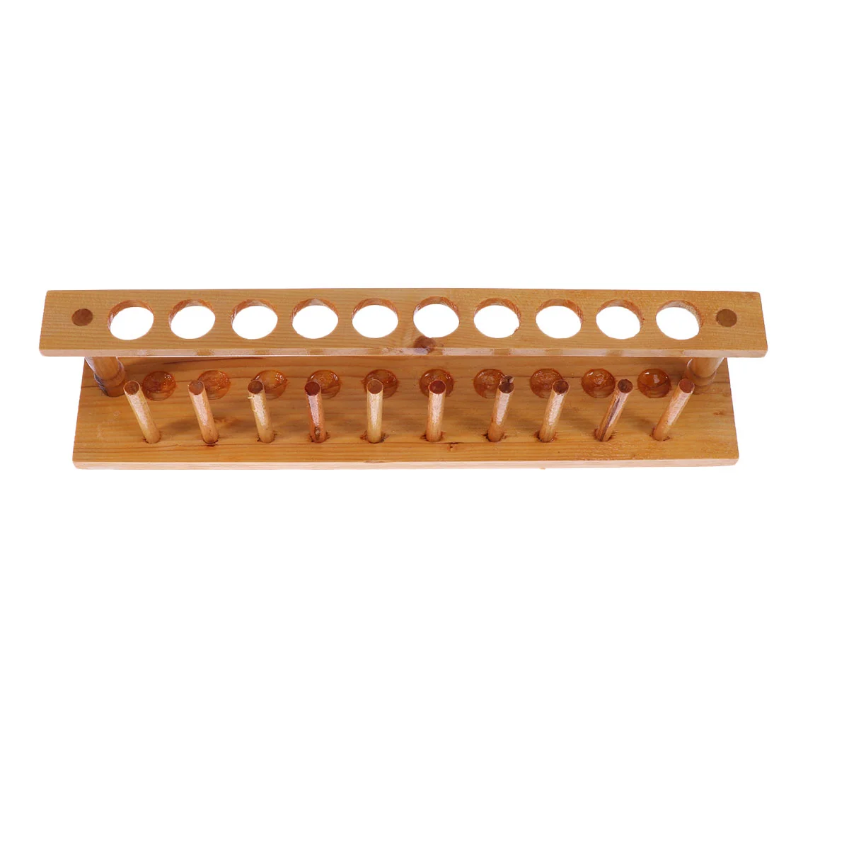 Wooden 10 Vents Scientific Stand Stand School Laboratory Laboratory Test Tube Holder Tube Holder