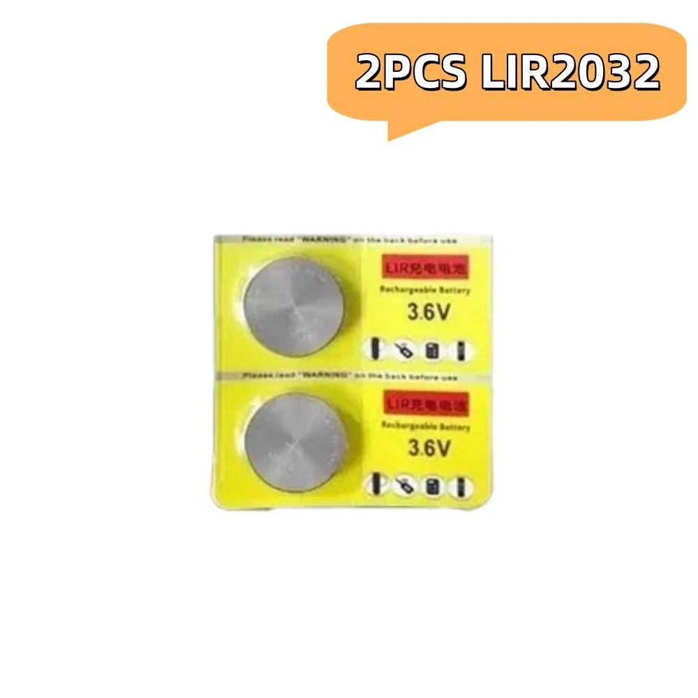 Rechargeable 3.6V LIR2032 LIR2025 LIR2016 CR2032 CR2025 CR2016 Button Coin Cell Batteries for Watches, Pack of 2-5PCS view 5