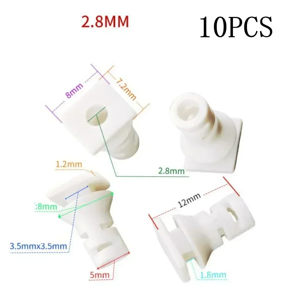 10pcs Cable Gland Rubber Case Joint 2.8-5.6mm Black White Cable Locking Connector Strain Relief Cord Power Tools Cable Sleeves