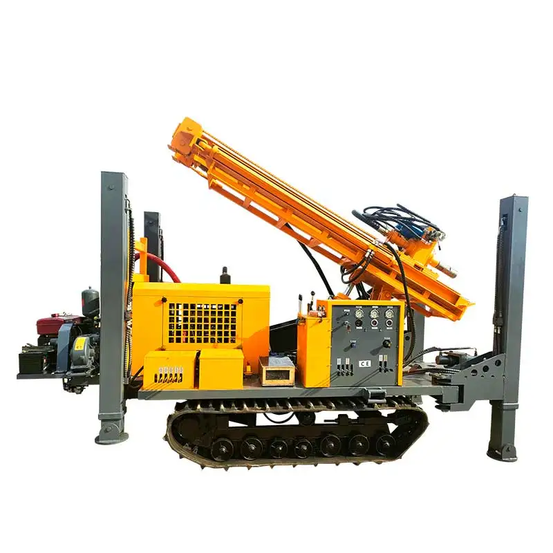 Customized 180m 200m Hard Rock Breaker Pneumatic Portable Soil Drilling Rig Equipment in Water Well