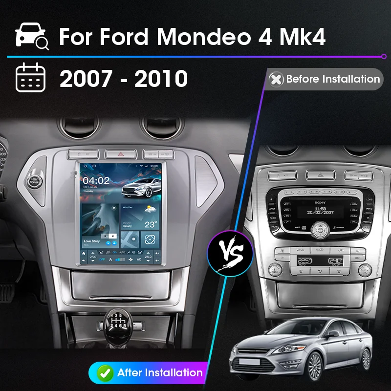 Carplay For Ford Mondeo 4 Mk4 2007 2008 2009 2010 Car Intelligent Systems Android Auto Autoradio RDS Stereo DVD Radio Head Unit
