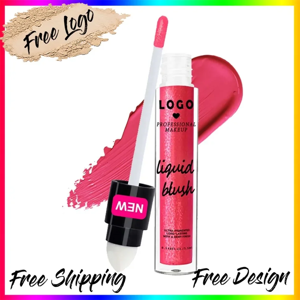 Private Label Vegan Liquid Blush Waterproof Long Lasting Blusher Makeup Wholesale Custom Logo