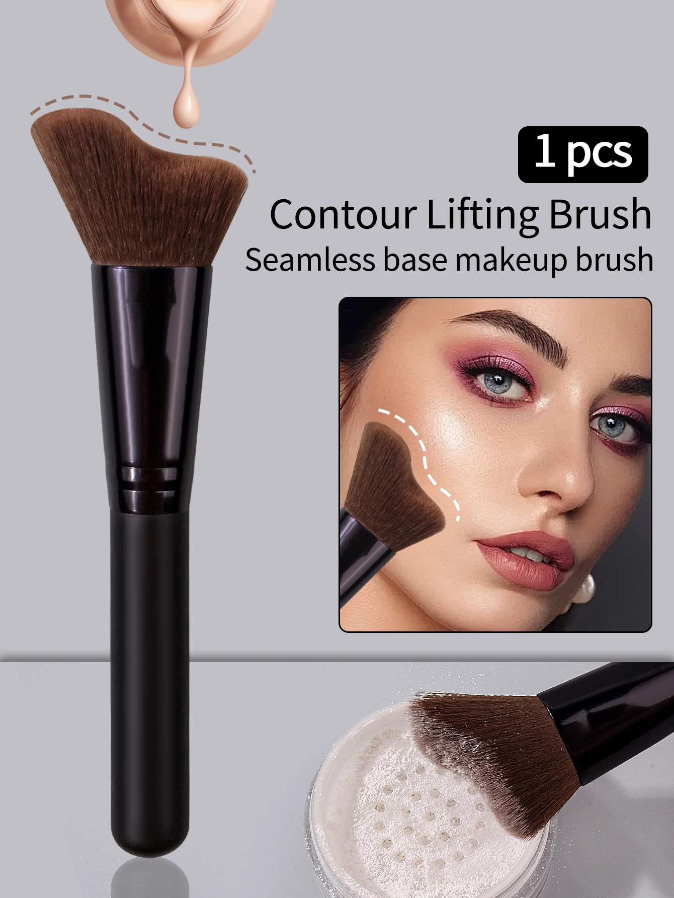 The New 25-Year Contouring Brush, Side Profile Brush, Step Slope Side Shadow Brush and Facial Shadow Brush