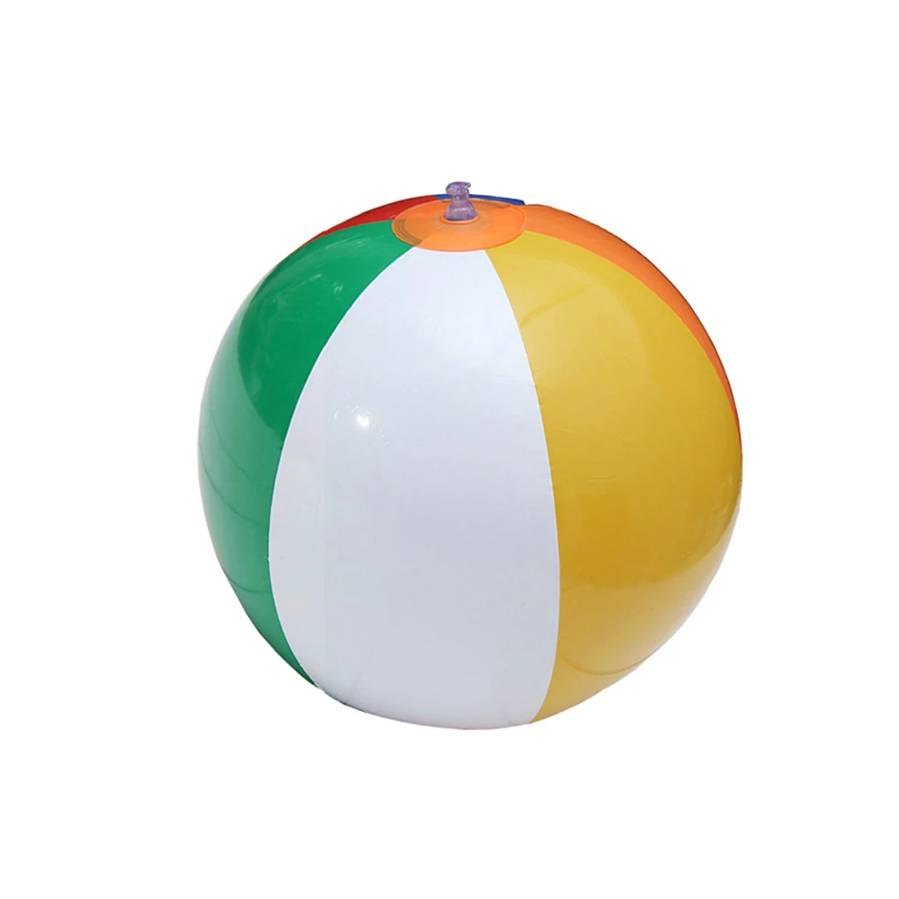 25/30/36cm Inflatable Beach Ball PVC Water Balloons Rainbow-Color Balls Summer Outdoor Beach Swimming Pool Float Swimming Rings