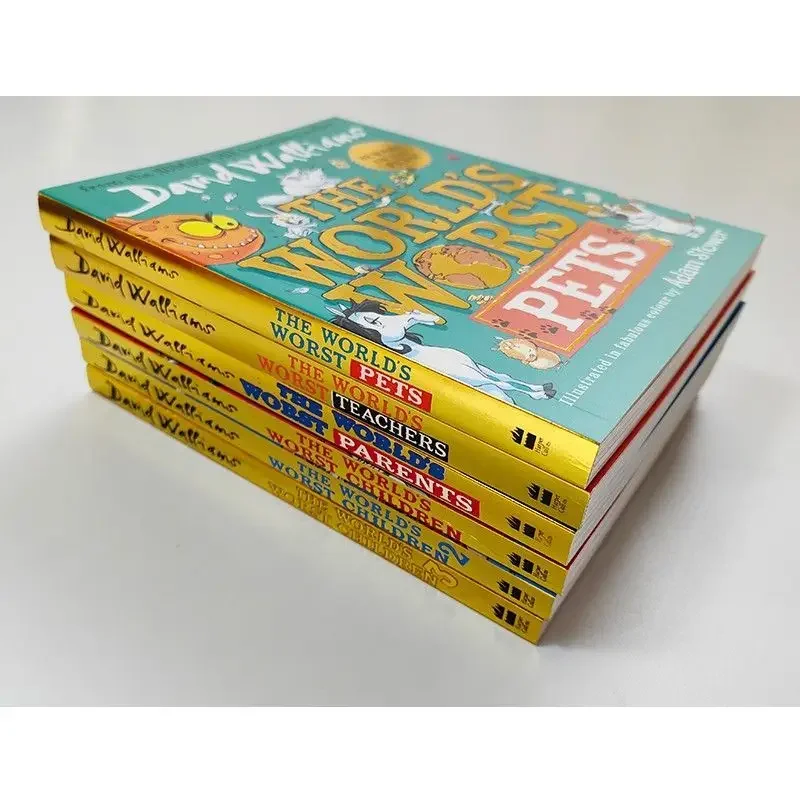 David Williams Color Edition of The World'S Worst Children Elementary Humor Novel 6 Volumes