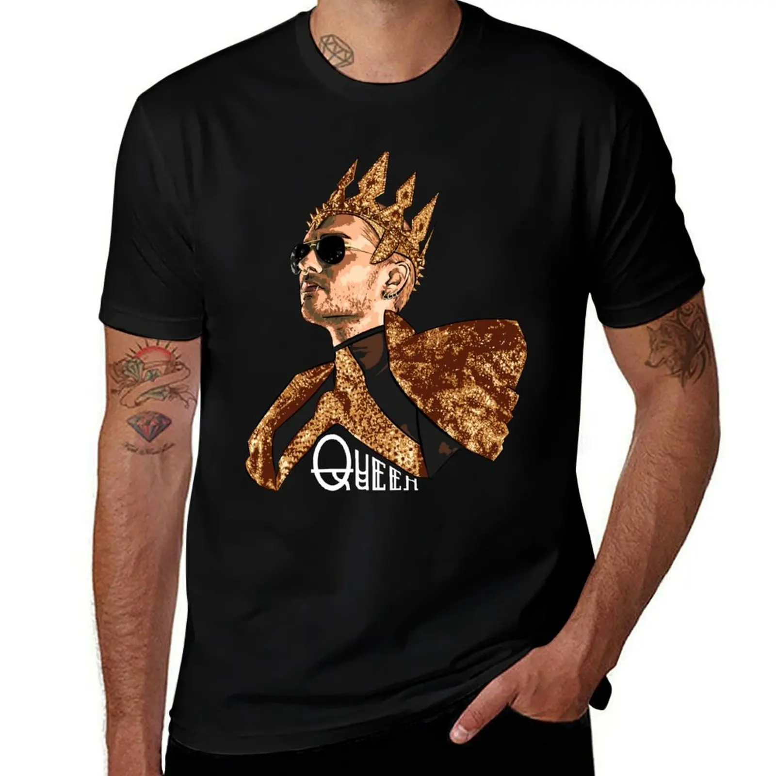 

t men T-Shirt 100% Queen shirt shirts 100% - t Text Bill White funny cotton t cotton shirts man