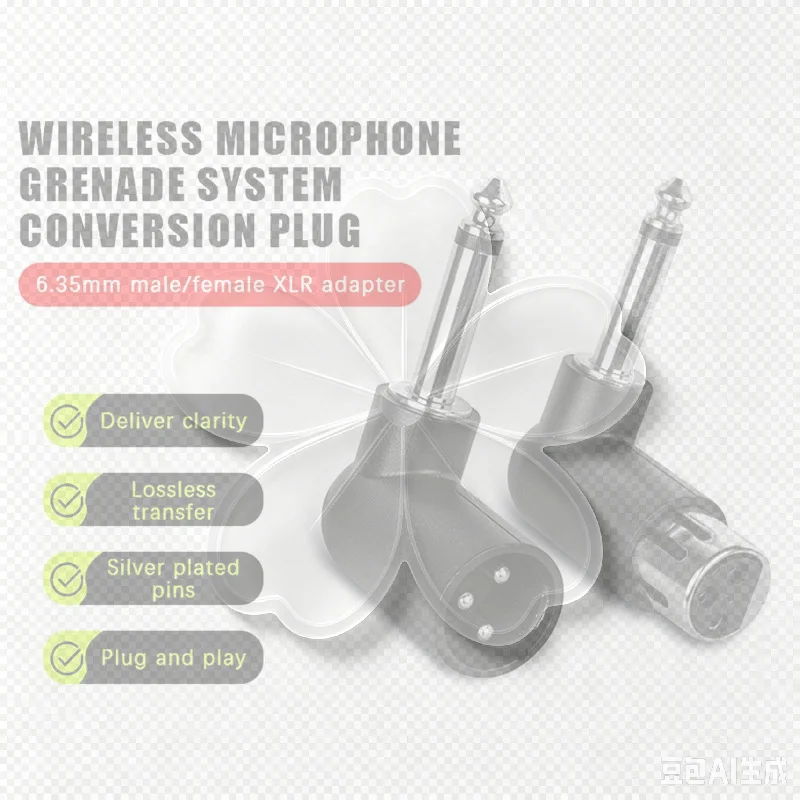 XLR To 6.35mm Audio Adapter Right Angle Plug Professional Converter For Wireless Microphone Guitar Mixer Sound System Use